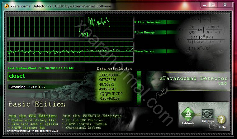 XParanormal Detector software